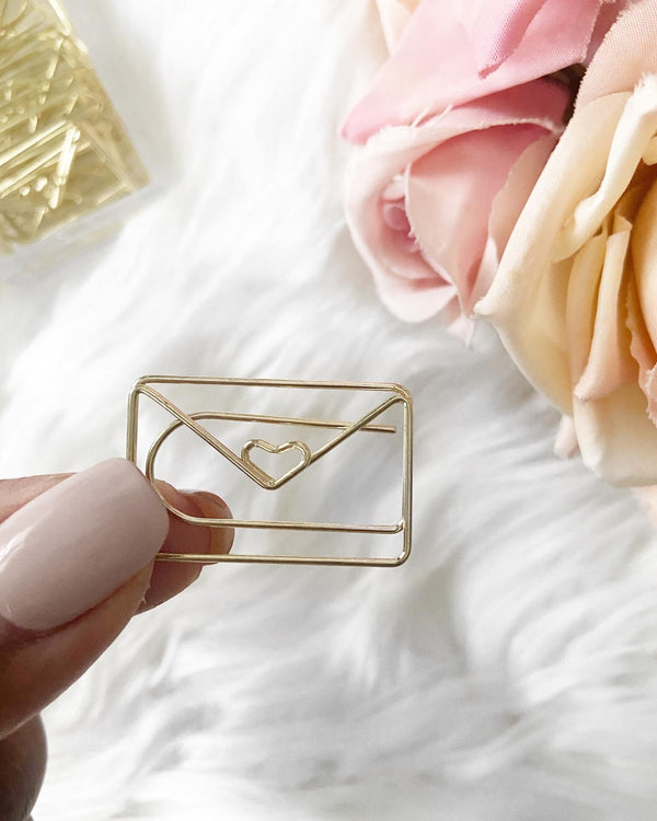 Envelope Paper Clips | GOLD