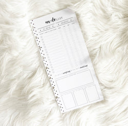 Un Do List Planner White Board Insert <Half Sheet Size>