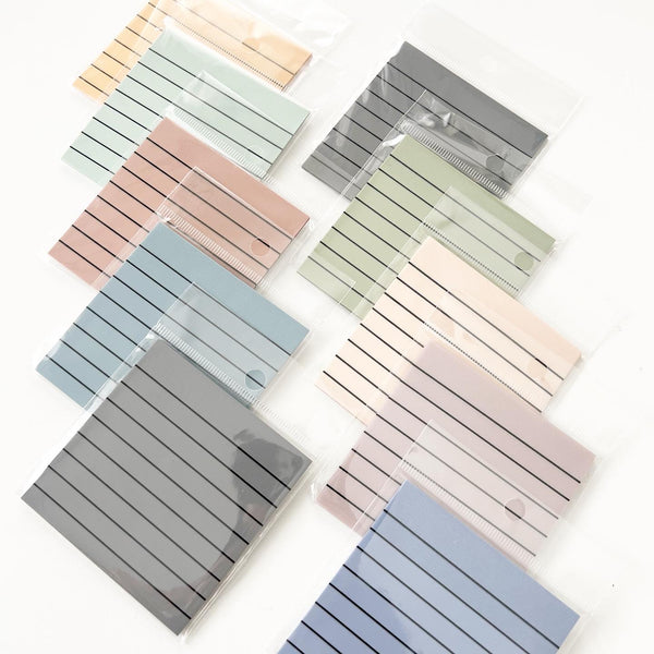 Transparent Pastel Lined Sticky Notes | 3 x 3 in.
