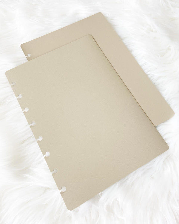 Leatherette Planner Covers | TAN