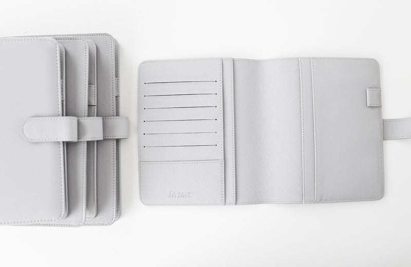 Cool Gray Saffiano | Vegan Leather Planner Cover