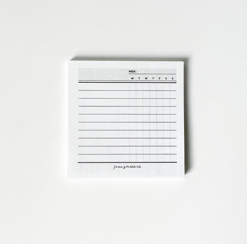 Blank Tracker Sticky Notes | 3 x 3in. – Fancy Plans Co
