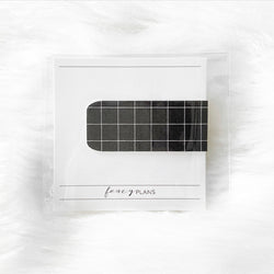 Magnetic Page Marker | Black Grid