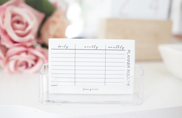 2 X 3 Planner Routine Tracker Journal Task Cards