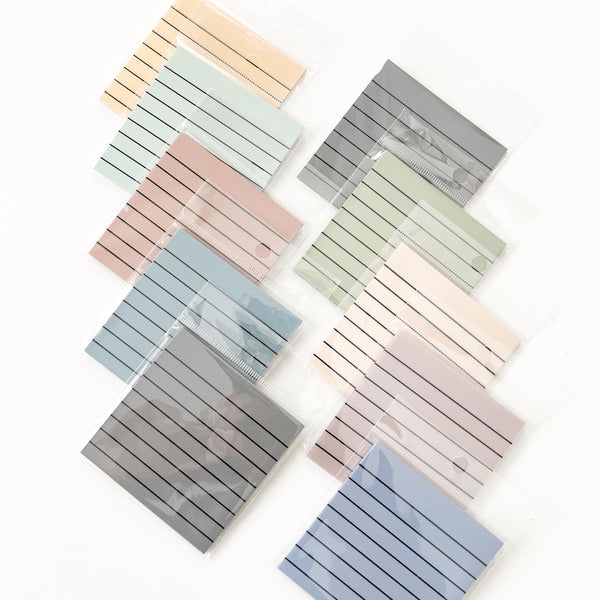 Transparent Pastel Lined Sticky Notes | 3 x 3 in.