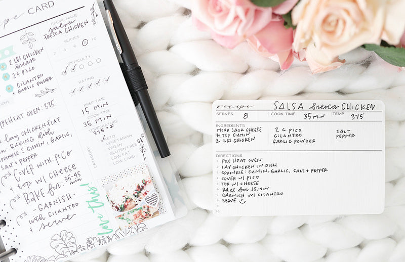 4 X 6 Recipe Cards