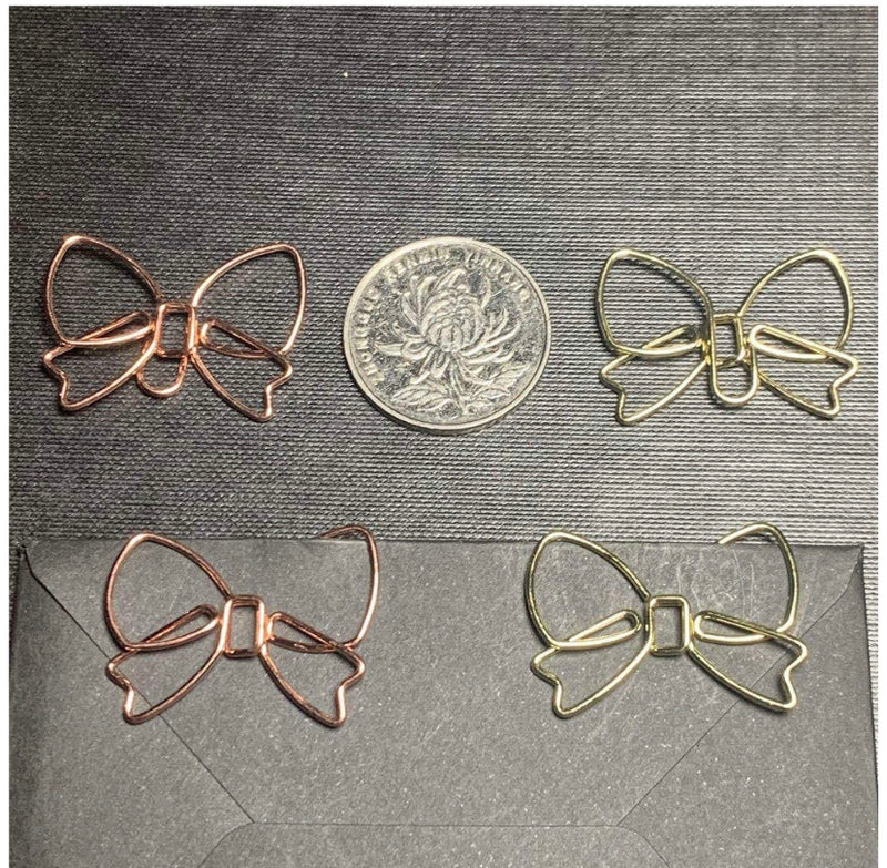 Bow Paper Clips | GOLD