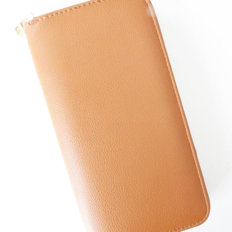 Toffee Brown Pebble Vegan Leather Wallet