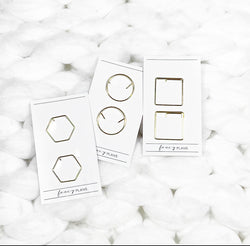 Geometric Paper clip | GOLD