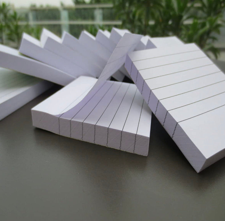 White Lined Sticky Notes