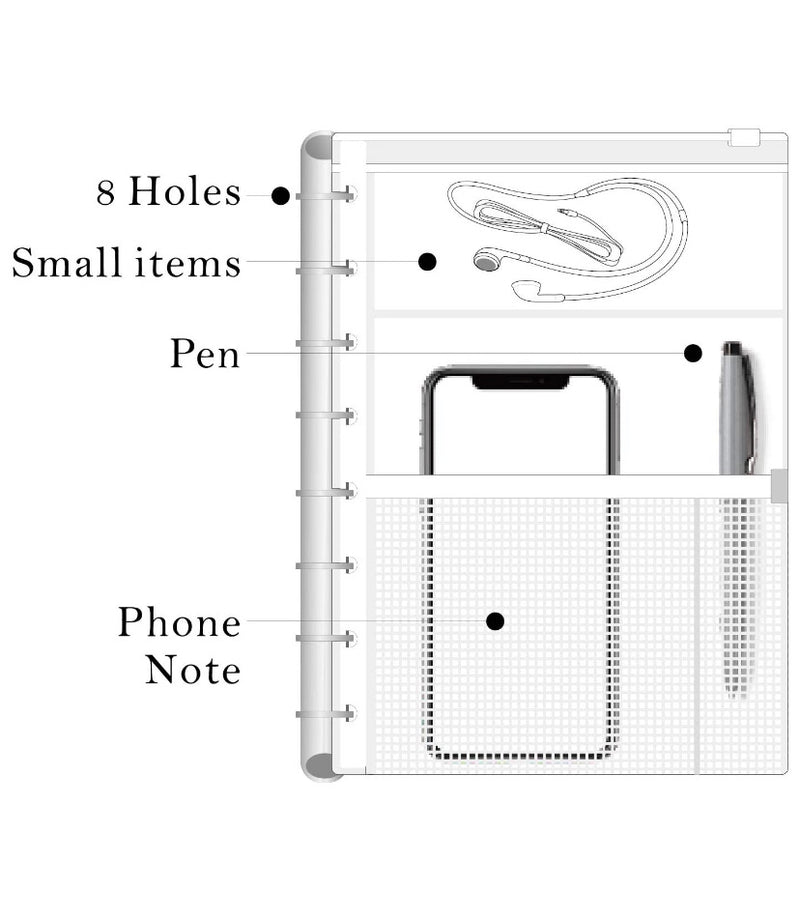 Snap-In Multi-Functional Zipper Pouch