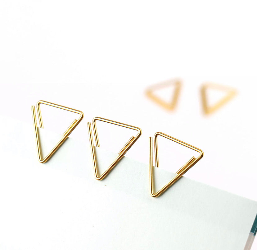 Triangularpaper Clip Triangle Metal Paper Clips – Fancy Plans Co