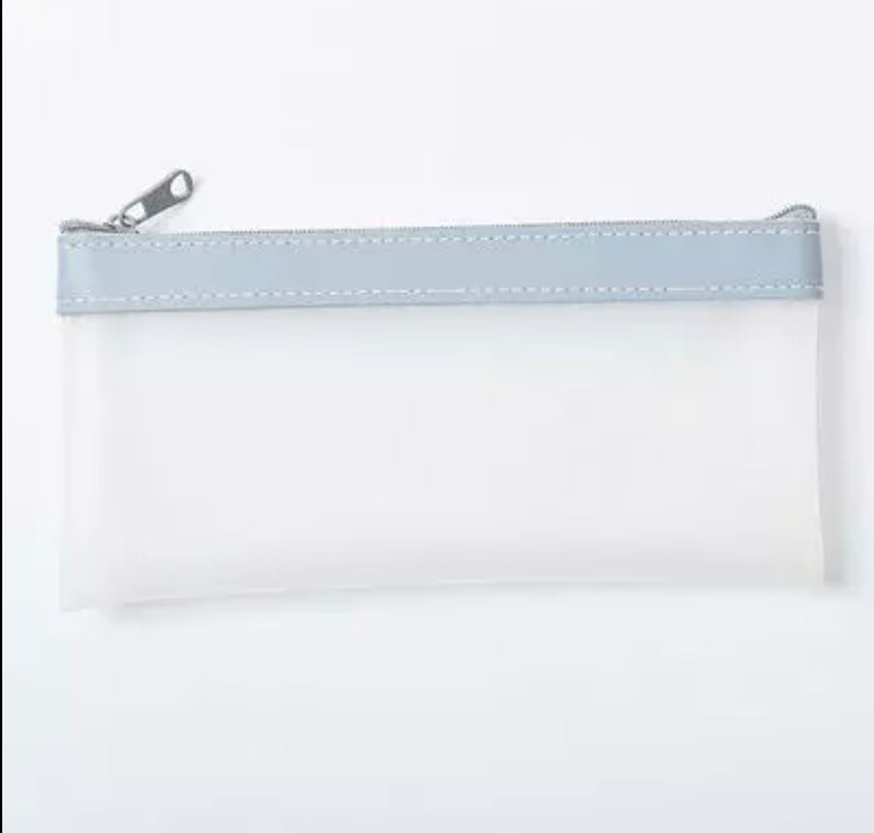 Frosted Pencil Pouch w/ Color Header