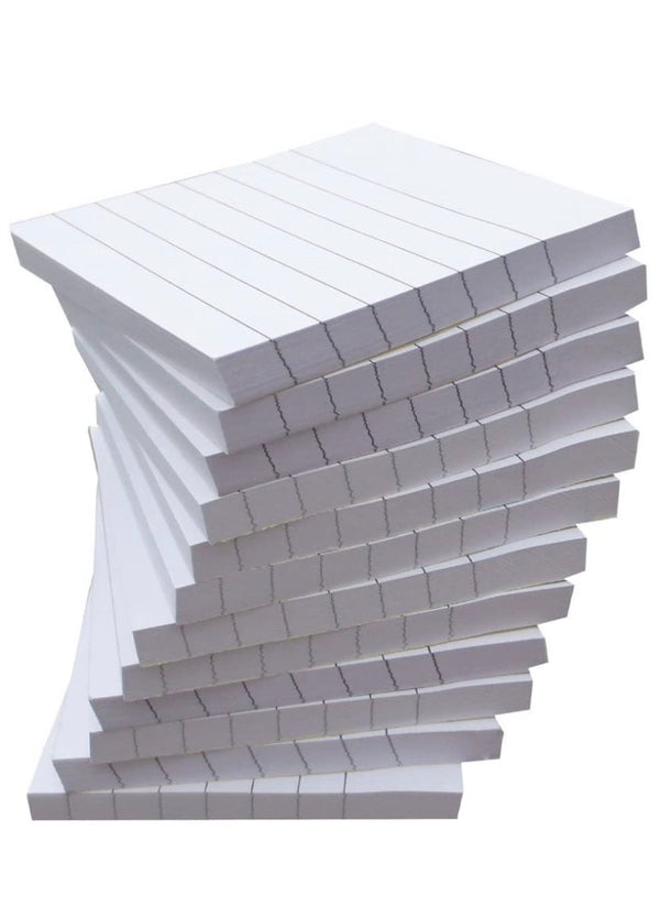 White Lined Sticky Notes
