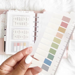 1 Set Transparent Square Colored Sticky Flag