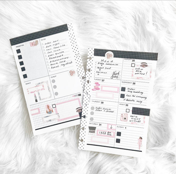 Pretty in Pink PATTERNED | BOXES + ICONS
