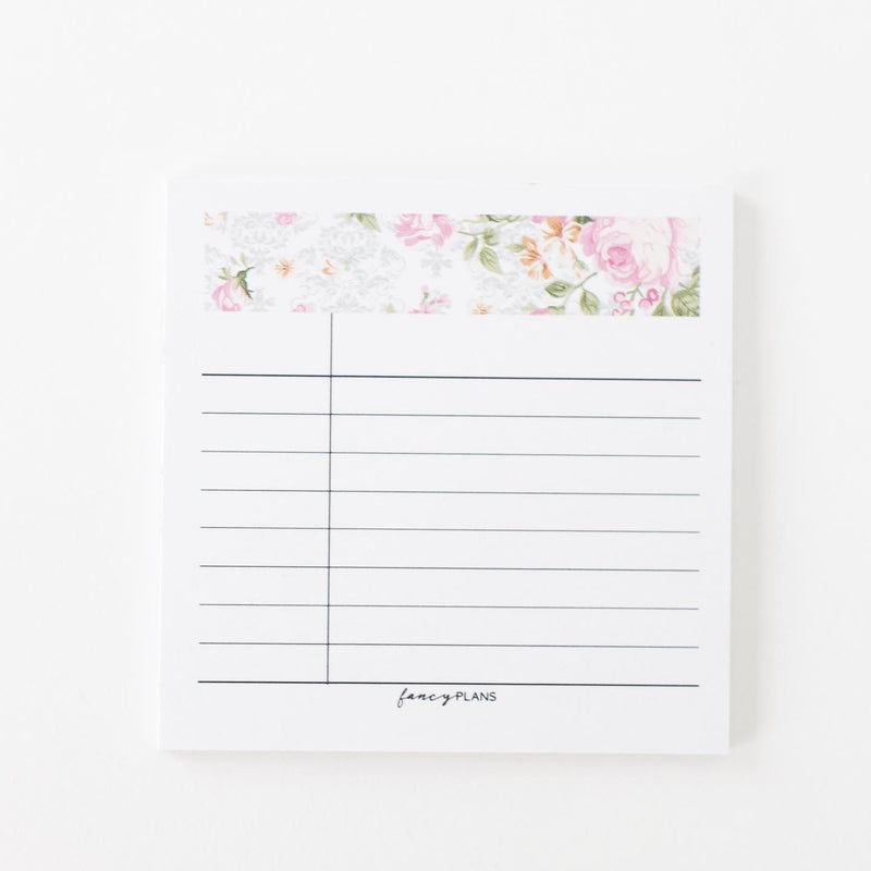 Sticky Note Header Header Sticky Notes | FLORAL – Fancy Plans Co