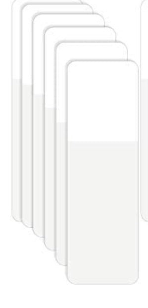 White Page Flags | 1.6 x .05