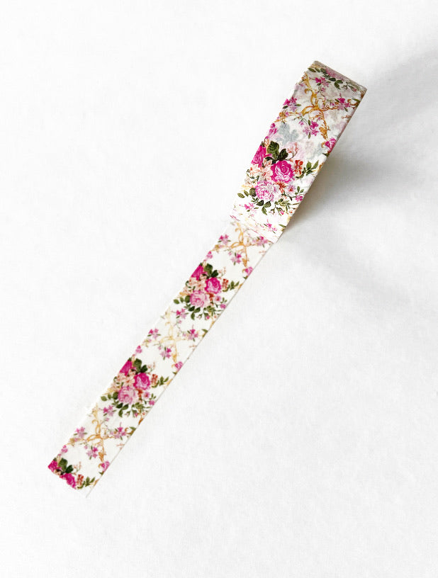 Washi Roll 15mm | PINK FLORAL