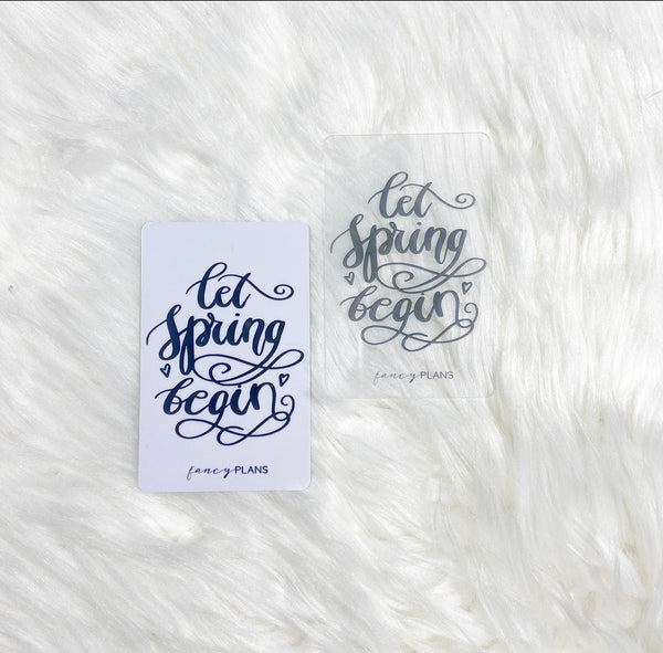 Plastic Inspiration Card | Lets Boom Spring