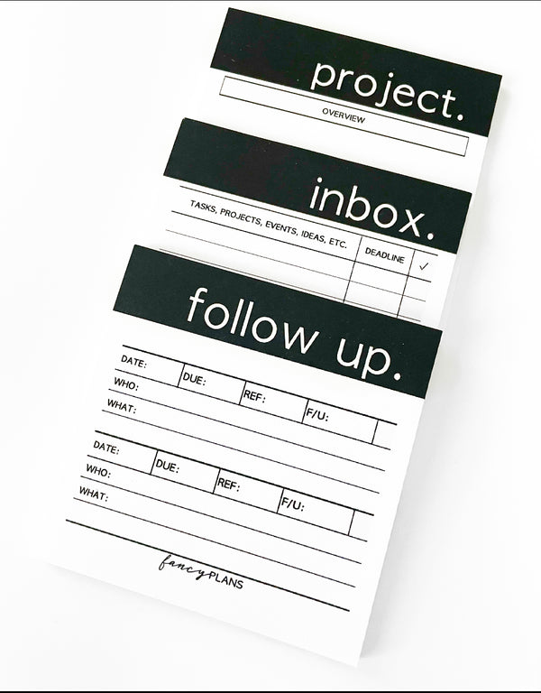 Sticky Notes | Project. Inbox. Follow up.