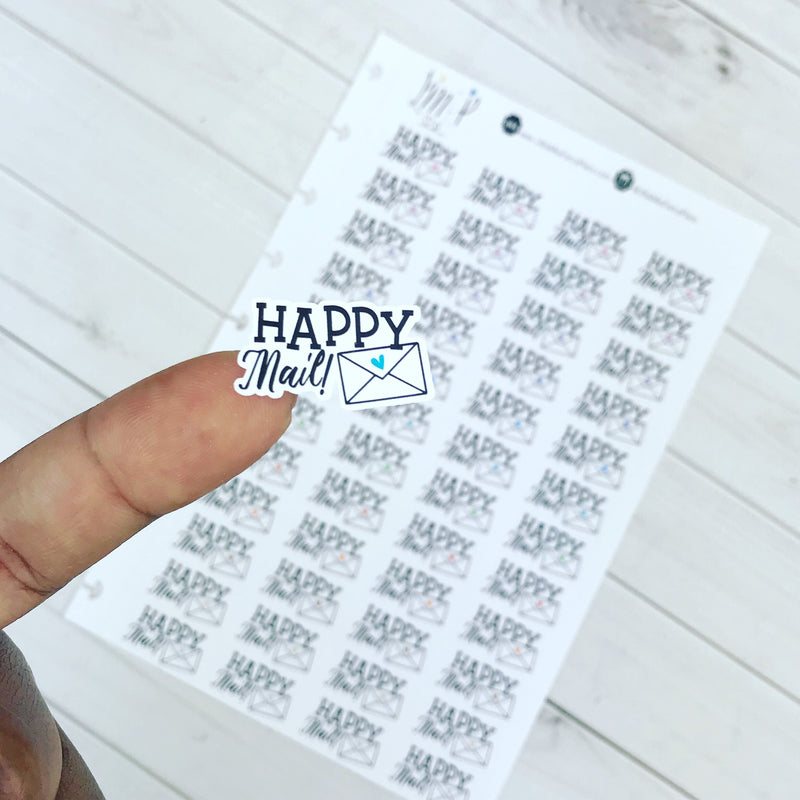 Happy Mail Stickers <Wording Stickers>