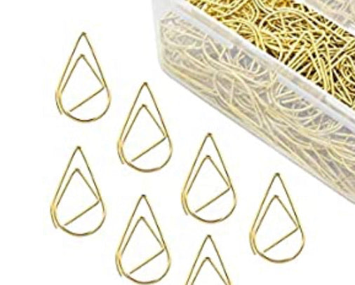 Metal Teardrop Paper Clips