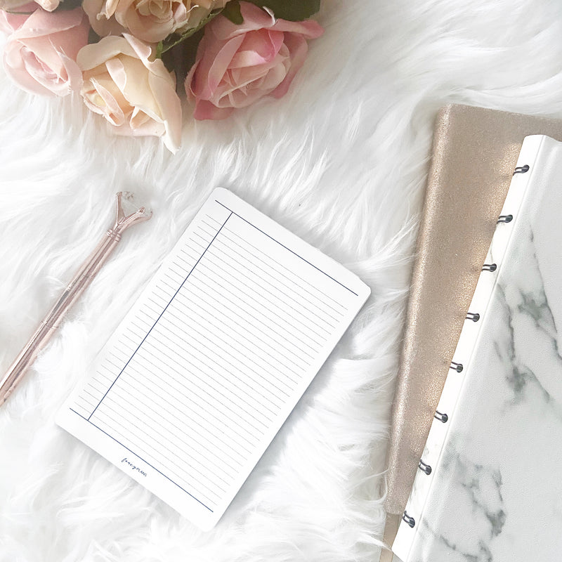 4x6 Ruled Notepad 4 x 6 Notepad | Ruled Note Notepads – Fancy Plans Co