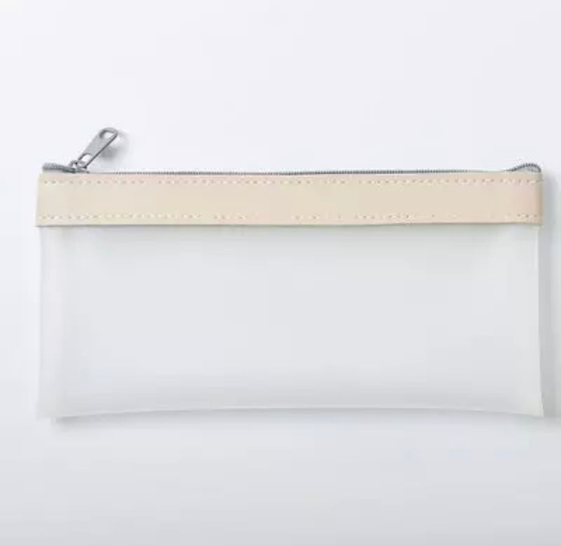 Frosted Pencil Pouch w/ Color Header