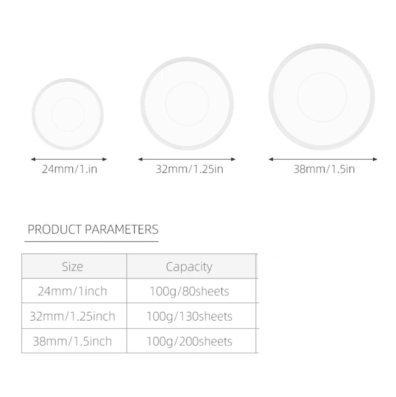Planner Discs | Crystal Clear Transparent