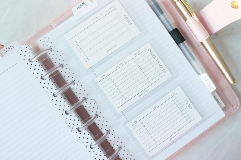2 X 3 Goals Tracker Journal Task Cards