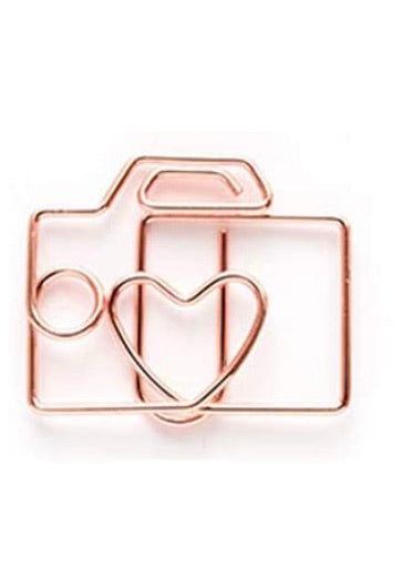 Camera Paper clip  | ROSE GOLD