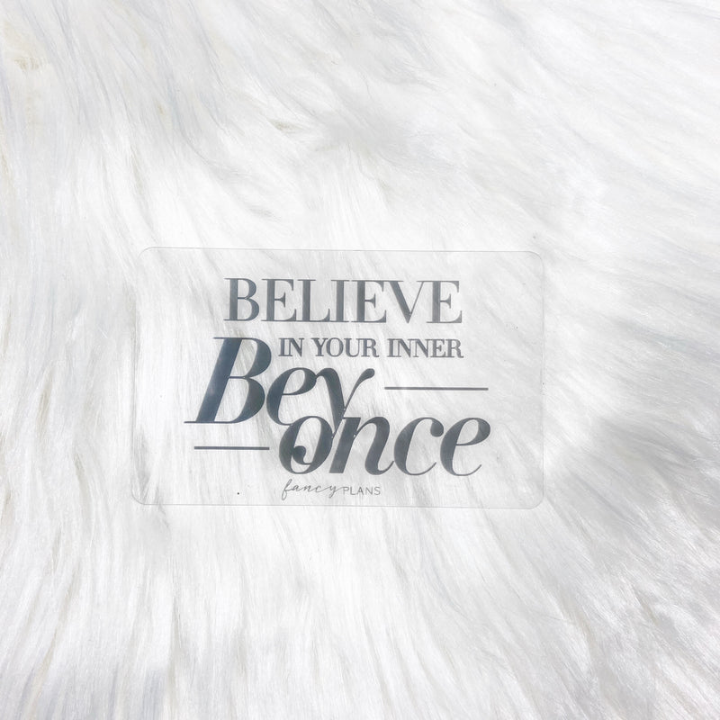 Plastic Inspiration Card | Beyonce