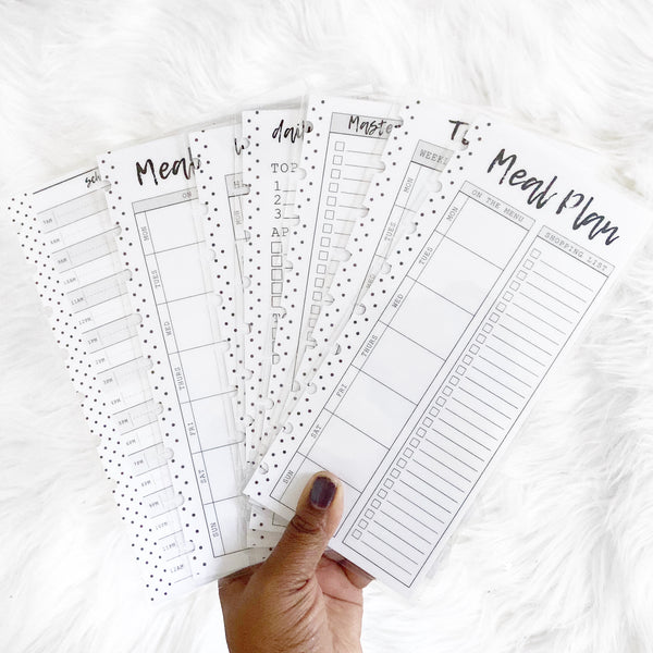 8pc Set of White Board Inserts <Bundle Pack>