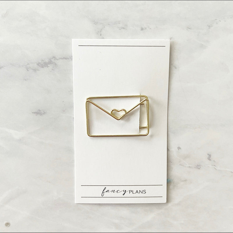 Envelope Paper Clips | GOLD