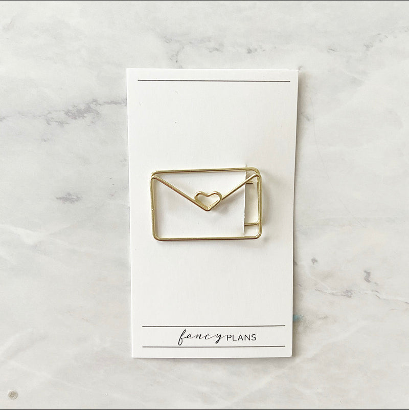 Envelope Paper Clips | GOLD