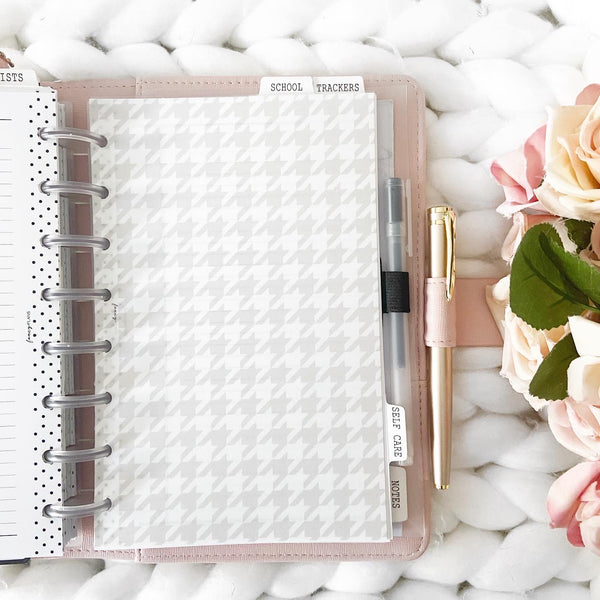 Houndstooth Vellum Cardstock Dashboards <PRINTED AND SHIPPED>