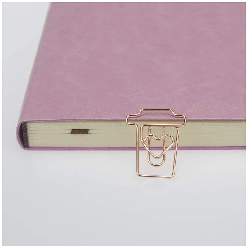 Coffee Cup Paper Clips | ROSE GOLD