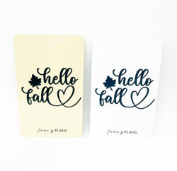 Plastic Inspiration Card | Hello Fall