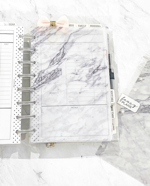 Marble Vellum Insert