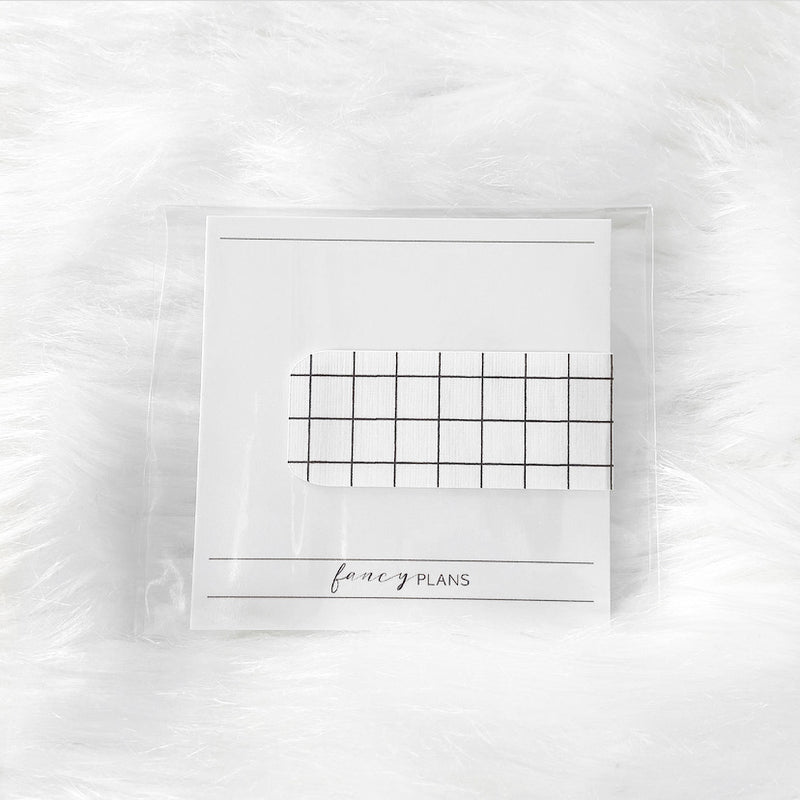 Magnetic Page Marker | White Grid