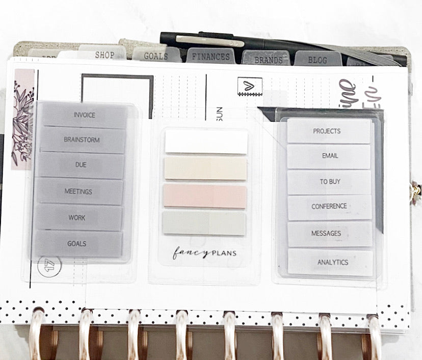 Set Page Flag Transparent Sticky Note – Fancy Plans Co