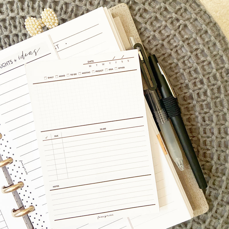4 x 6 Notepad | Note Notetaking + Grid Notepads