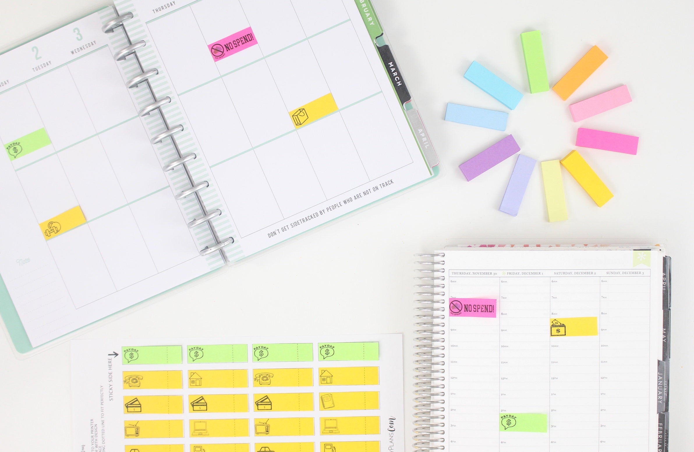 PAYDAY Template For Printing Post-it Sticky Notes | Classic Size Happy ...