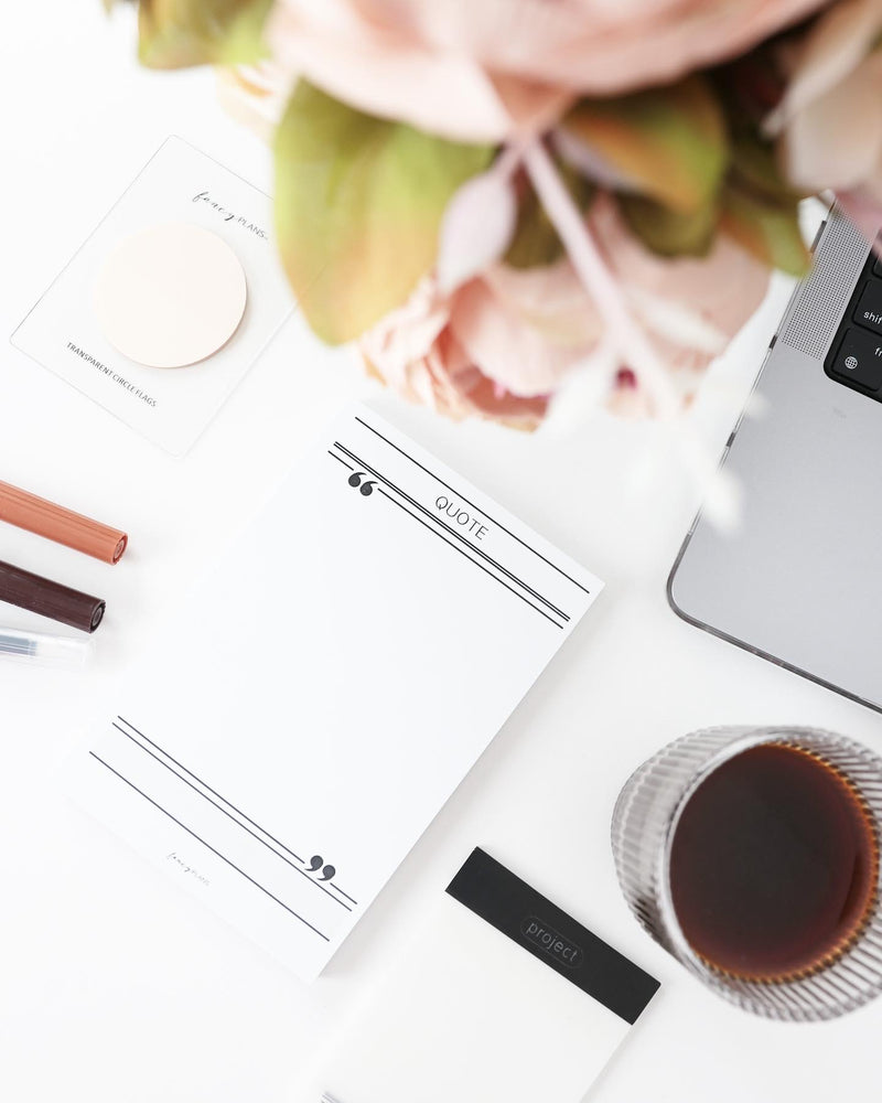 Quoting Notepad 4 x 6 Notepad | Quote – Fancy Plans Co