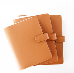 Toffee Brown Pebble Vegan Leather Planner Cover
