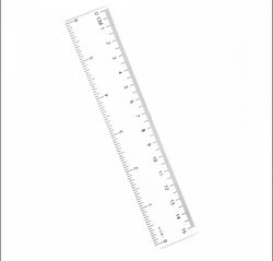 6in. Clear Ruler