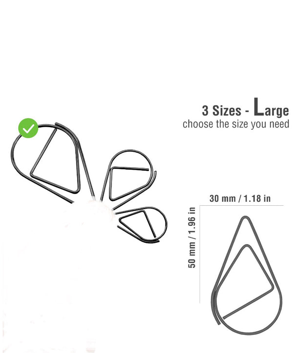 Teardrop Paper Clips | JUMBO