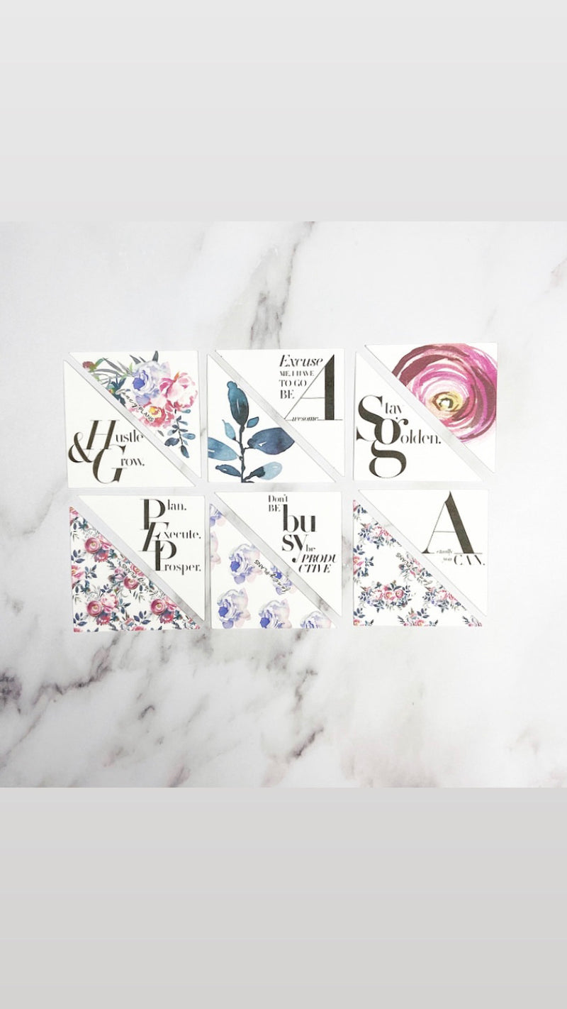 3 x 3 Inspiration Cards | TRIANGLE CLASSY QUOTES  #1