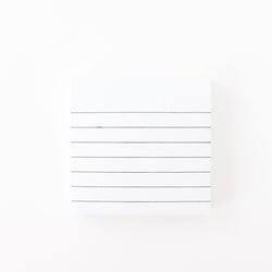 White Lined Sticky Notes